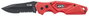 4K5 Tools TK 100 DropPoint Knife 600.100A Összecsukható kés Tokkal Piros, Fekete bélyegkép