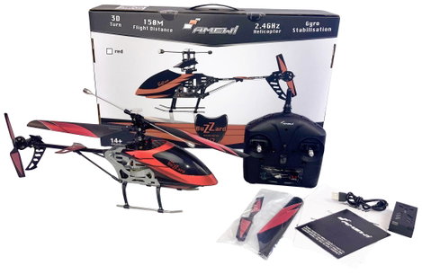 Amewi Buzzard V2 rot RC kezdő helikopter RtF 2. kép