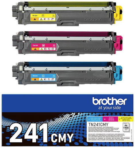 Brother Toner TN-241CMY Eredeti 3 db-os csomag Cián, Bíbor, Sárga 1400 oldal TN241CMY 3. kép