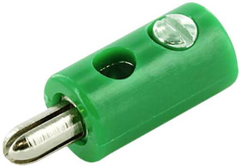 econ connect HOS25GN Miniatűr banándugó Dugó Tű átmérő: 2.60 mm 1 db ömlesztett
