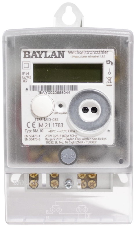 Counttec BT10 Váltóáram fogyasztásmérő digitális 60 A MID konform: Igen 1 db