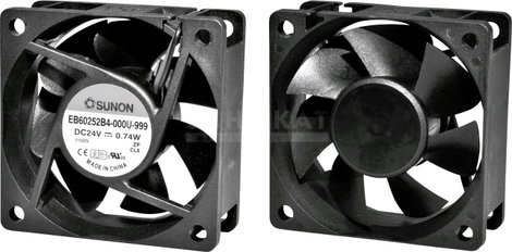 Sunon EE60251B1-A99 Axiális ventilátor 12 V/DC 39.91 m³/óra (H x Sz x Ma) 60 x 60 x 25 mm