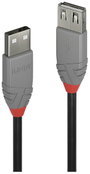 LINDY USB kábel USB 2.0 USB-A dugó, USB-A alj 0.20 m Fekete, Szürke 36700 bélyegkép