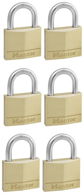 Master Lock P22214 Függő lakat Egyidőben záródó Arany, Ezüst Kulcsos zár