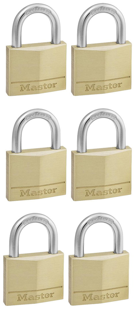 Master Lock P22214 Függő lakat Egyidőben záródó Arany, Ezüst Kulcsos zár