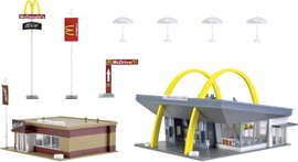 Vollmer 43635 H0 McDonald' s gyorsétterem a McCafével