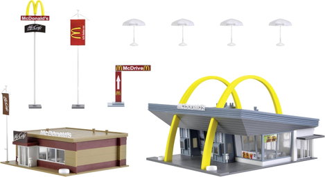 Vollmer 43635 H0 McDonald' s gyorsétterem a McCafével