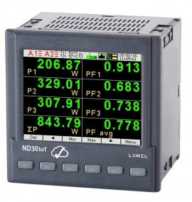 Digitális kalapsínes mérőműszer, Lumel ND30IoT 1121MSM0
