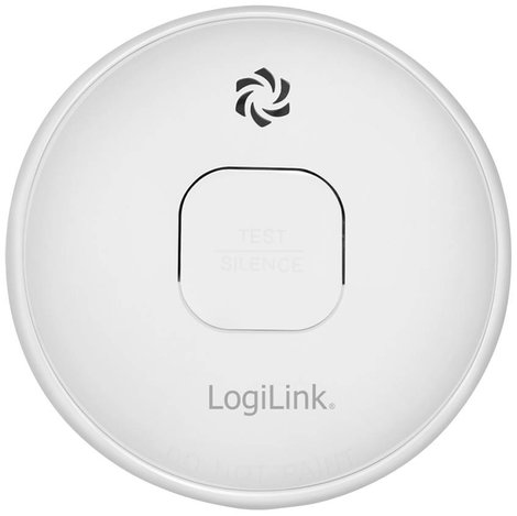 LogiLink neu Füstjelző 10 éves elemélettartammal Elemekről üzemeltetett 2. kép