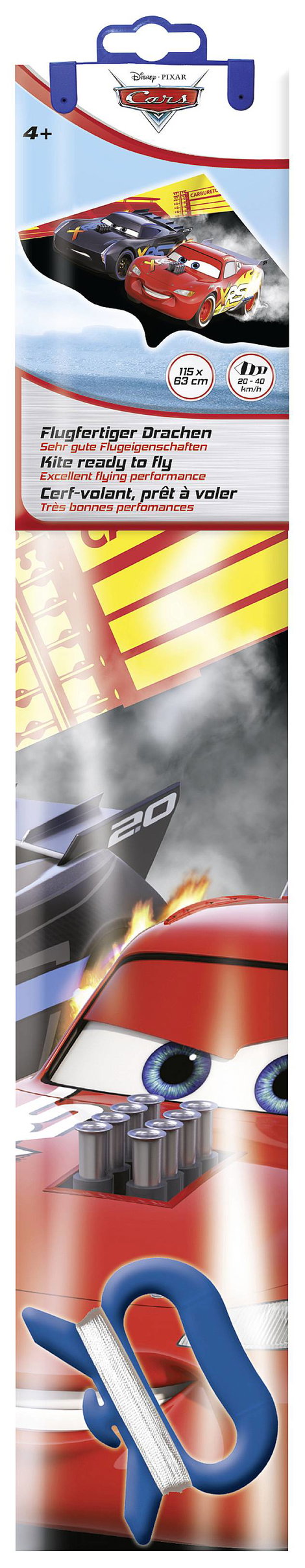 Günther Flugspiele Sárkány Lightning McQueen Fesztáv 1150 mm Szélerősség 5 - 8 bft 2. kép