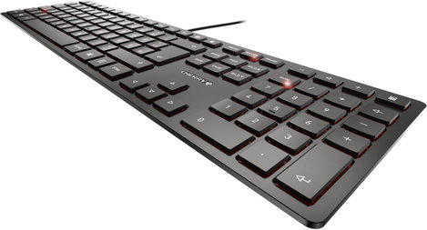 CHERRY KC6000 Slim USB Billentyűzet német, QWERTZ Fekete 2. kép