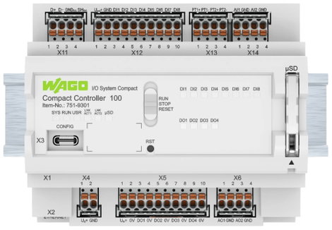 Kompakt vezérlő I/O modul, WAGO 751-9301 Compact Controller 100 2. kép