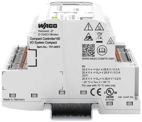 Kompakt vezérlő I/O modul, WAGO 751-9301 Compact Controller 100 3. kép