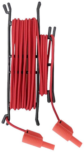 Metrel A 1527 Biztonsági mérővezeték [Banándugó, 4 mm - Banándugó, 4 mm] 5 m Piros 1 db