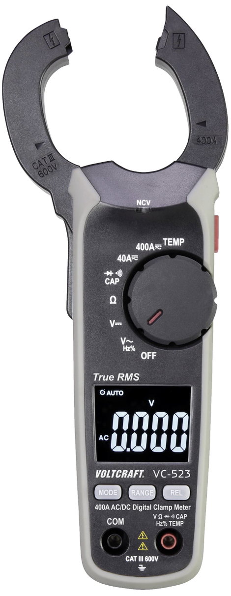 Lakatfogó és mérőadapter készlet 0,01 - 400 A/AC/DC, Voltcraft VC523 SE + DMA 5. kép