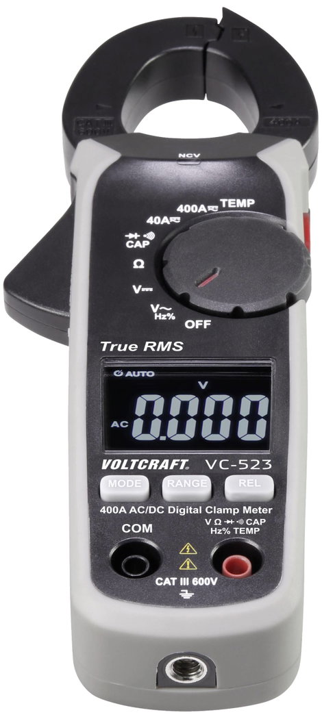 Lakatfogó és mérőadapter készlet 0,01 - 400 A/AC/DC, Voltcraft VC523 SE + DMA 8. kép