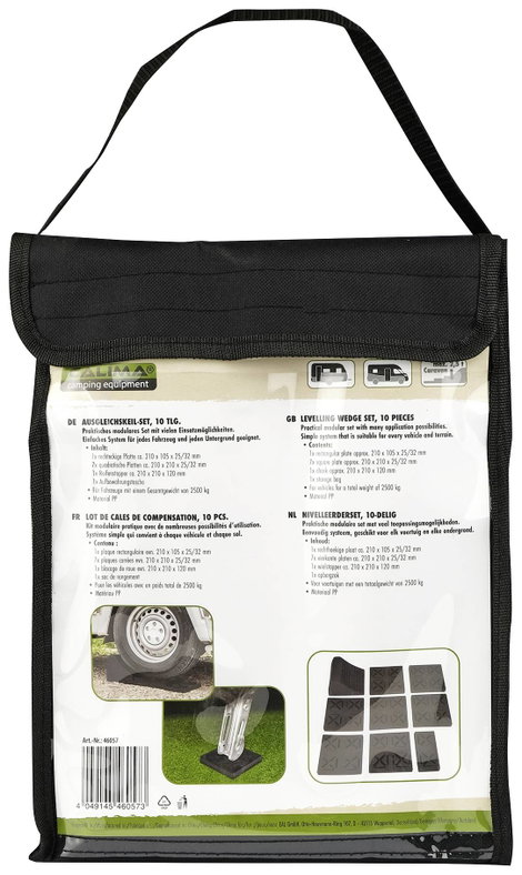 Calima 46057 Kiegyenlítő ék, Ék 2500 kg PP 24 cm x 24 cm x 25 mm 3. kép