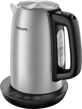 Philips HD9359/90 Avance Vízforraló Zsinór nélküli Nemesacél, Fekete