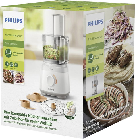 Philips HR7310/00 Daily Konyhagép 700 W Fehér 2. kép