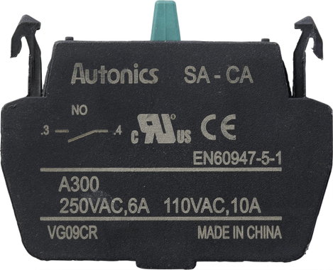 TRU COMPONENTS SA-CA Érintkező elem 1 záró 110 V, 250 V 1 db