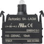 TRU COMPONENTS SA-LAGM LED elem Zöld 110 V, 240 V 1 db bélyegkép
