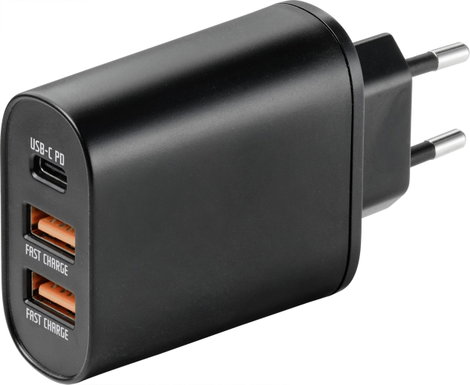 USB töltőkészülék max. 3000 mA 3 x USB, USB-C, Voltcraft UC-3ACX001 VC-12231145 3. kép