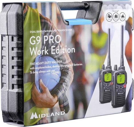 Midland G9 Pro 2er Kofferset C1385.04 PMR készülék 2 részes készlet 3. kép