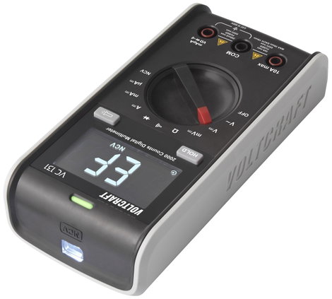 Digitális kézi multiméter CAT III 250 V 2000 digit, Voltcraft VC131 4. kép
