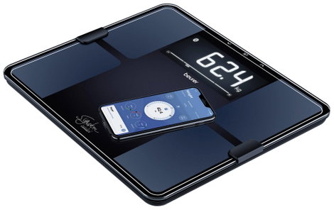 Beurer BF 915 Digitális személymérleg Mérési tartomány (max.)=200 kg Fekete Bluetooth-szal 3. kép
