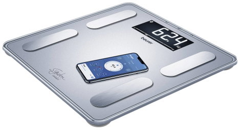 Beurer BF 405 Digitális személymérleg Mérési tartomány (max.)=200 kg Fehér Bluetooth-szal 3. kép