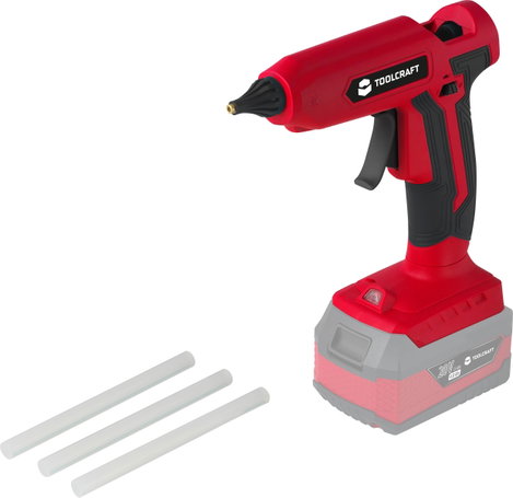 TOOLCRAFT AP-1200 Akkus ragasztópisztoly akku nélkül, töltő nélkül 11 mm 20 V 1 db 2. kép