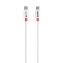 Skross USB kábel USB 2.0 USB-C® dugó, USB-C® dugó 1.20 m Fehér Kerek SKCA0008C-C120CN