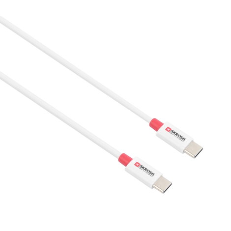 Skross USB kábel USB 2.0 USB-C® dugó, USB-C® dugó 1.20 m Fehér Kerek SKCA0008C-C120CN 2. kép