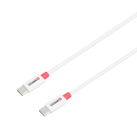Skross USB kábel USB 2.0 USB-C® dugó, USB-C® dugó 1.20 m Fehér Kerek SKCA0008C-C120CN 3. kép