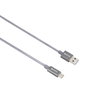 Skross USB kábel USB 3.2 Gen1 (USB 3.0 / USB 3.1 Gen1) USB-A dugó 1.20 m Space szürke Kerek, Hajléko 2. bélyegkép