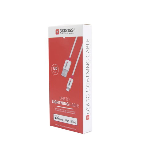 Skross USB kábel USB 2.0 USB-A dugó 1.20 m Fehér Kerek SKCA0004A-MFI120CN 6. kép