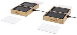 Princess 104040 Asztali grill Elektromos Fekete, Bambusz