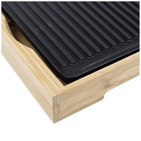 Tristar BP-2641 Asztali grill Elektromos Bambusz, Fekete 5. kép