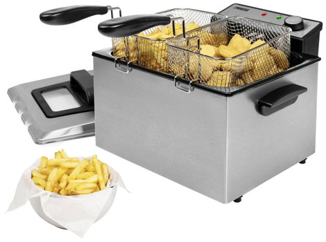 Princess 185000 Hidegzónás fritőz 3270 W Fekete, Ezüst (matt) 2. kép