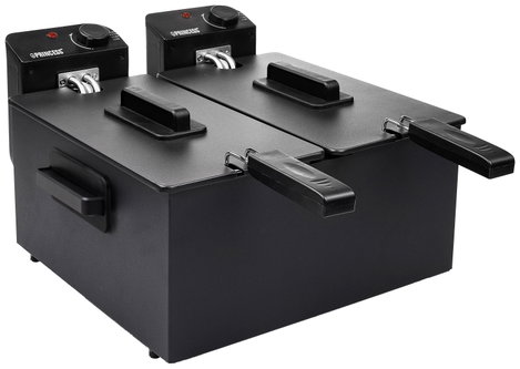 Princess 183028 Dupla hidegzónás fritőz 2x 1800 W Fekete