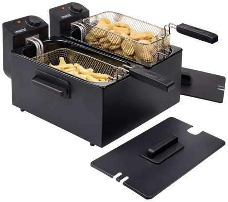 Princess 183028 Dupla hidegzónás fritőz 2x 1800 W Fekete 2. kép
