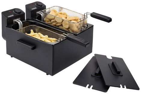 Princess 183028 Dupla hidegzónás fritőz 2x 1800 W Fekete 6. kép
