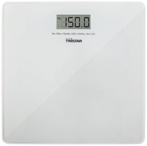 Tristar WG-2419 Digitális személymérleg Mérési tartomány (max.)=150 kg Fehér 2. kép