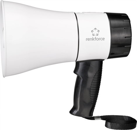 Akkus megafon felvétel funkcióval és hordpánttal 20 W, Renkforce RF-MP-200 2. kép