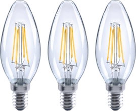 Sygonix SY-4945174 LED EEK E (A - G) E14 Gyertya forma 4 W = 40 W Melegfehér (Ø x Ma) 35 mm x 100 mm