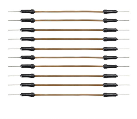 TRU COMPONENTS Jumpe kábel [1x Áthidaló huzal dugó - 1x Áthidaló huzal dugó] 0.20 m Kék 2. kép