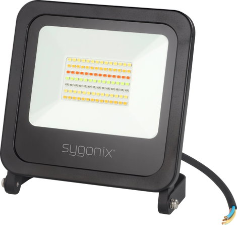 LED-es kültéri fényszóró, SMD LED 45 W EEK: F, fekete, Sygonix SY-4782322