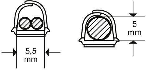 Öntapadós kábelcsatorna 1 m x 5,5 mm x 5 mm, barna, 4 db, Cablefix 2200-42 7. kép