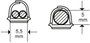 Öntapadós kábelcsatorna 1 m x 5,5 mm x 5 mm, barna, 4 db, Cablefix 2200-42 7. bélyegkép