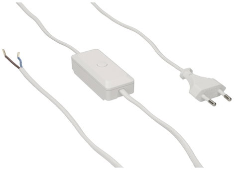 Max Hauri AG Max Hauri Zsinóros dimmer univerzális Fehér Kapcsolási teljesítmény (max.) 100 W 1 db 3. kép